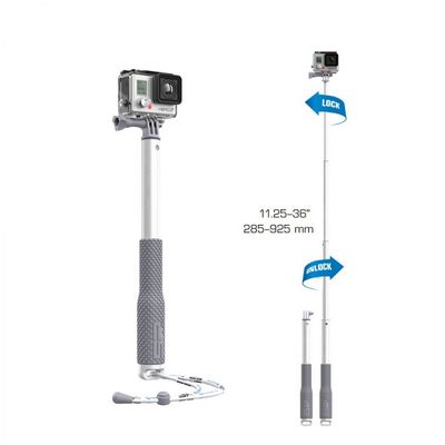 Bastao-para-GoPro-Telescopico-4-estagios-285-a-925cm-Prata-SP-Gadgets-53013 Bastao-para-GoPro-Telescopico-4-estagios-285-a-925cm-Prata-SP-Gadgets-53013
