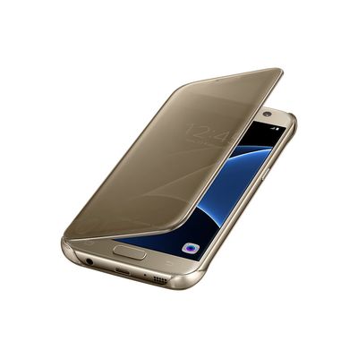 Capa-Clear-View-Cover-Dourada-Galaxy-S7-Samsung