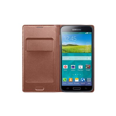 Flip-Wallet-Galaxy-S5-Bronze