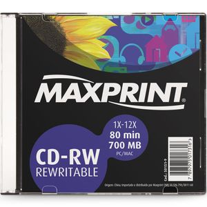 CD-RW-Virgem-80-Minutos-Maxprint-50151-9