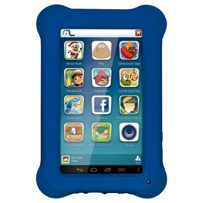 Tablet-Multilaser-Kid-Pad-Azul-Tela-7-Quad-Core-Dual-Camera-Wi-Fi-8GB-NB194 Tablet-Multilaser-Kid-Pad-Azul-Tela-7-Quad-Core-Dual-Camera-Wi-Fi-8GB-NB194