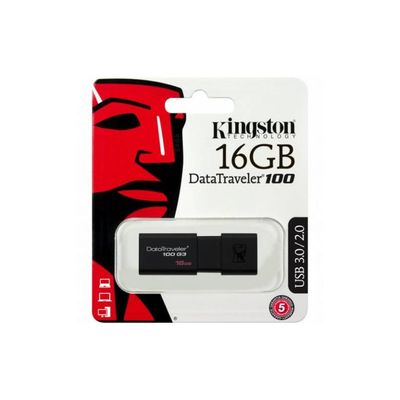 Pen-Drive-USB-3-0-Data-Traveler-100-Preto-16GB-Kingston-DT100G3-16GB