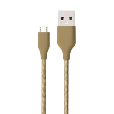 Cabo-Micro-USB-Essential-1M-Dourado---Nylon-Trancado-Geonav-ESMIGO