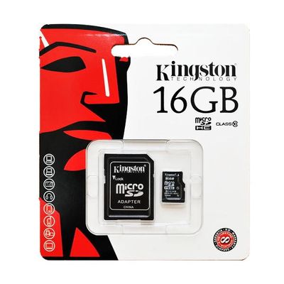 Cartao-de-Memoria-Micro-SD-16GB-Class-10-Adaptador-SD-Kingston-KINSDSISD1016G2A Cartao-de-Memoria-Micro-SD-16GB-Class-10-Adaptador-SD-Kingston-KINSDSISD1016G2A