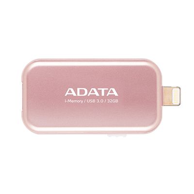 Pen-Drive-para-iPhone-32GB-i-Memory-Rosa-Dourado-Adata-AUE710-32G-CRG-11750 Pen-Drive-para-iPhone-32GB-i-Memory-Rosa-Dourado-Adata-AUE710-32G-CRG-11750