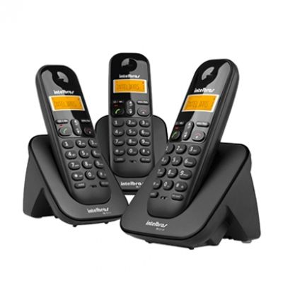 Telefone-Sem-Fio-Digital-Com-Dois-Ramais-Adicionais-TS-3313-Preto---Intelbras-4123103 Telefone-Sem-Fio-Digital-Com-Dois-Ramais-Adicionais-TS-3313-Preto---Intelbras-4123103