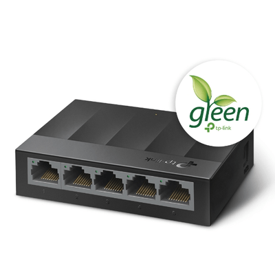 Switch-Gigabit-de-Mesa-com-5-portas-TL-LS1005G---TP-LINK Switch-Gigabit-de-Mesa-com-5-portas-TL-LS1005G---TP-LINK