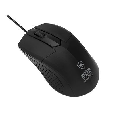 Mouse Com Fio Kross USB 1000 DPI Preto -  KE-M108 Mouse Com Fio Kross USB 1000 DPI Preto -