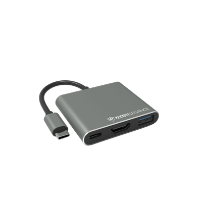 Hub Adaptador Kross USB-C para HDMI USB-A e USB-C PD KE-UCT301 Hub Adaptador Kross USB-C para HDMI USB-A e USB-C PD