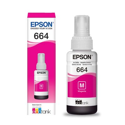 Cartucho Epson 664 Refil L100/L200/L300/L400/L500/L1300 Magenta - T664320 Cartucho Epson 664 Refil L100/L200/L300/L400/L500/L1300 Cartucho Epson 664 Refil L100/L200/L300/L400/L500/L1300 Magenta - T664320 Cartucho Epson 664 Refil L100/L200/L300/L400/L500/L1300