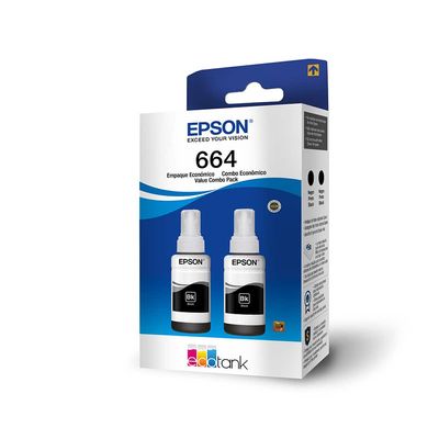 Cartucho Epson 664 Refil L100/L200/L300/L400/L500/L1300 Kit 2 Garrafas Pretas Cartucho Epson 664 Refil L100/L200/L300/L400/L500/L1300 Cartucho Epson 664 Refil L100/L200/L300/L400/L500/L1300 Kit 2 Garrafas Pretas Cartucho Epson 664 Refil L100/L200/L300/L400/L500/L1300