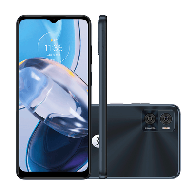 Smartphone Motorola Moto E22 128GB, Android 12 4G Preto XT2239-10 Smartphone Motorola Moto E22 128GB, Android 12 4G Preto