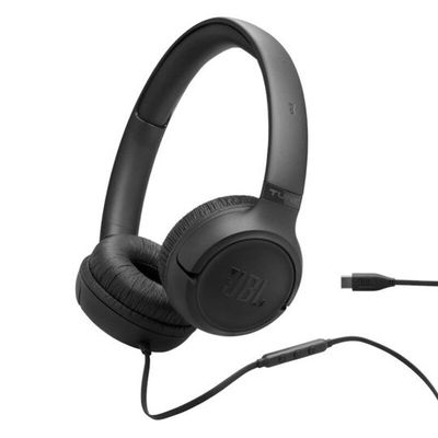 Headphone JBL Bluetooth T530C com Fio USB-C - Preto JBLT530CBLK Headphone JBL Bluetooth T530C com Fio USB-C - Preto